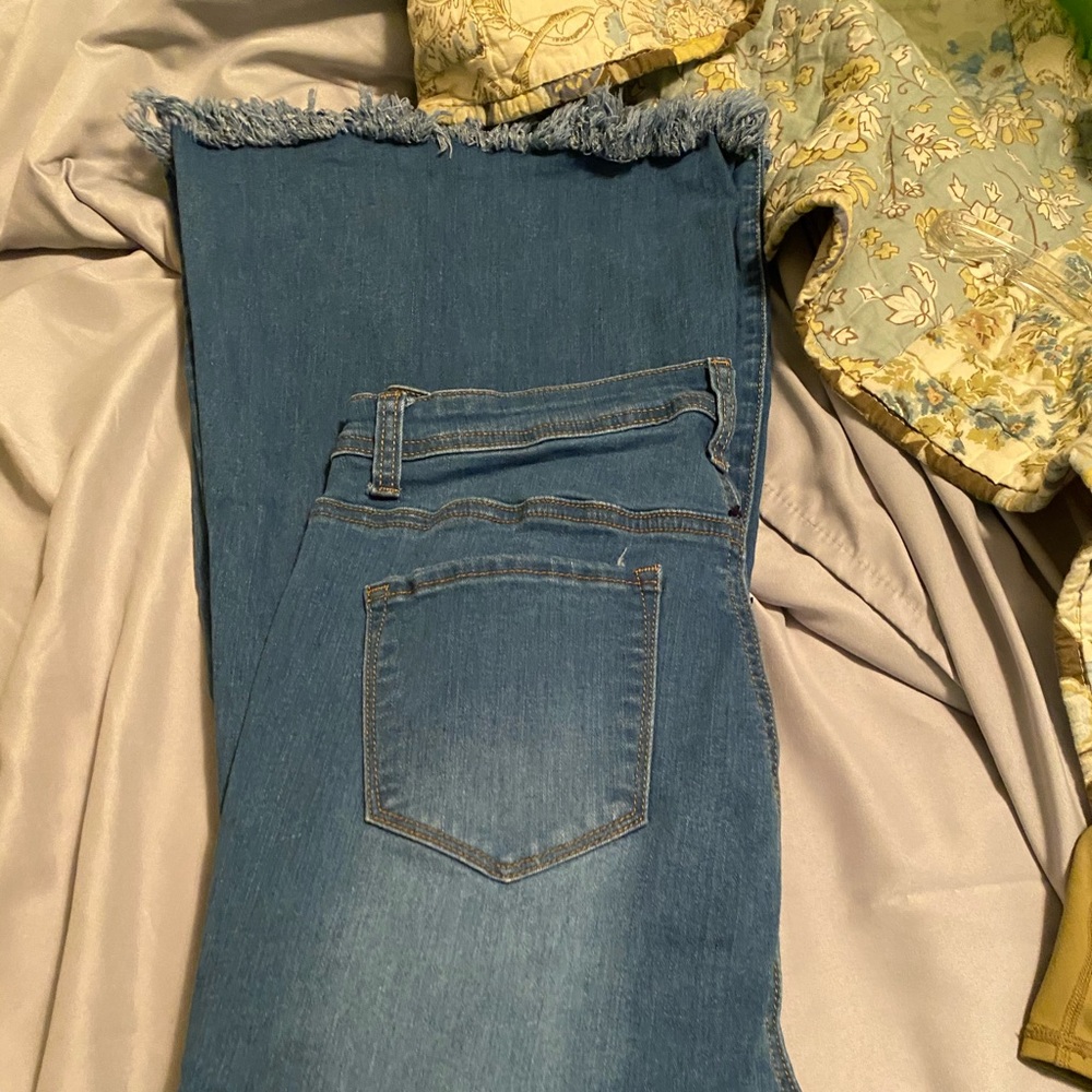 Lover Brand bell bottom ripped Jeans